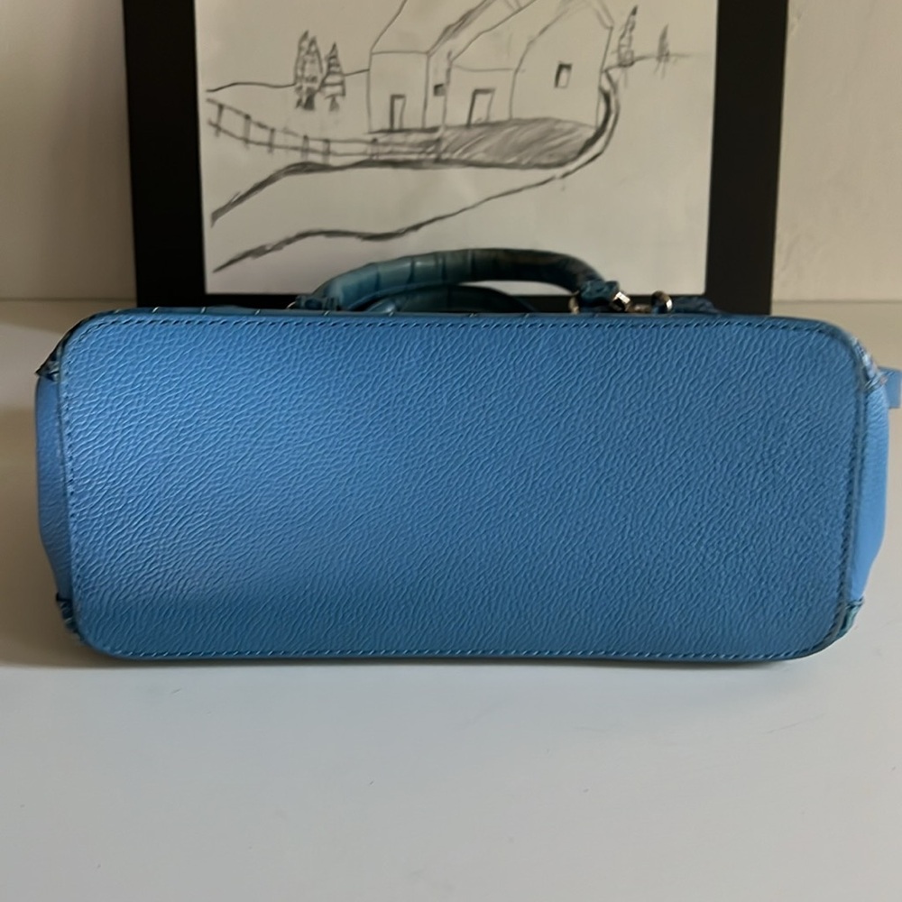 Brighton Crocodile Embossed Leather Crossbody Bag - Picture 8 of 16